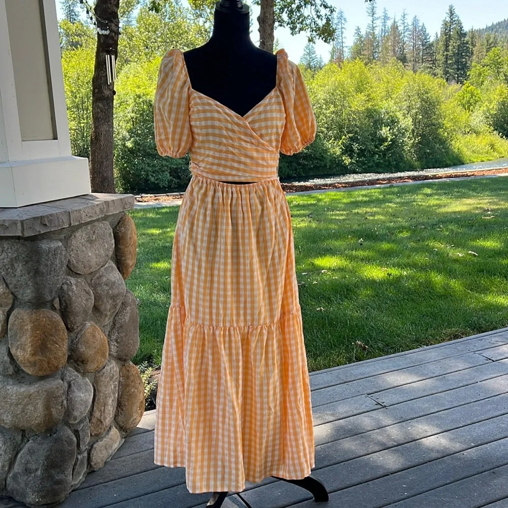 NEW*Princess Polly Gingham Dress‎ Sz8